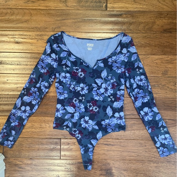 NWOT Victoria’s Secret PINK Long Sleeve Bodysuit - Picture 3 of 5